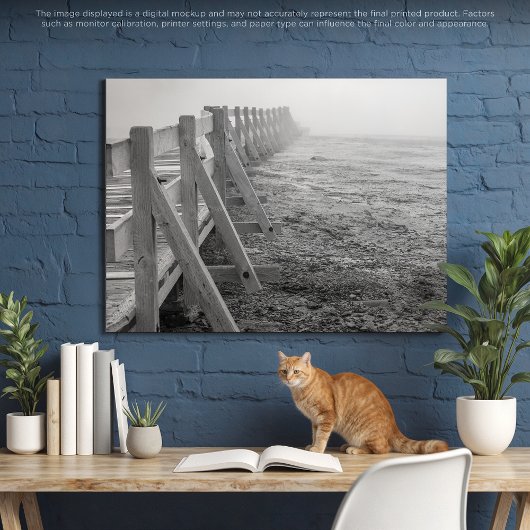 霧のかかったイエローストーン跡 キャンバスプリント