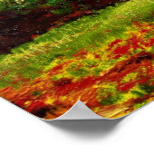 霧のかかったニューイングランドの秋 ポスター (角)