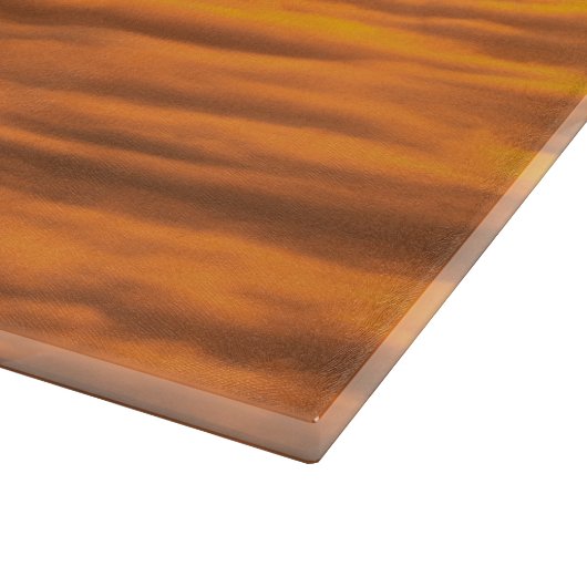 霧のカスタム風景の上にあなたの文字の日の出 カッティングボード (角)