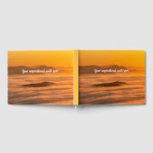 霧のカスタム風景の上にあなたの文字の日の出 ゲストブック (全面)