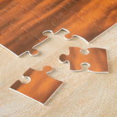 霧のカスタム風景の上にあなたの文字の日の出 ジグソーパズル (側面)