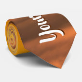 霧のカスタム風景の上にあなたの文字の日の出 ネクタイ (ロール)