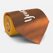 霧のカスタム風景の上にあなたの文字の日の出 ネクタイ (ロール)