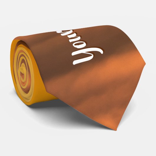 霧のカスタム風景の上にあなたの文字の日の出 ネクタイ (ロール)