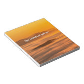 霧のカスタム風景の上にあなたの文字の日の出 ノートパッド (アングル)