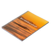 霧のカスタム風景の上にあなたの文字の日の出 ノートブック (左側)