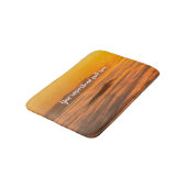 霧のカスタム風景の上にあなたの文字の日の出 バスマット (アングル)