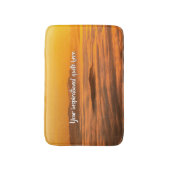 霧のカスタム風景の上にあなたの文字の日の出 バスマット (正面縦)