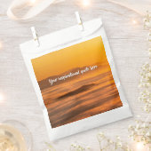 霧のカスタム風景の上にあなたの文字の日の出 フェイバーバッグ (クリップ留めされた状態)