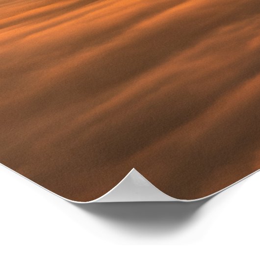 霧のカスタム風景の上にあなたの文字の日の出 ポスター (角)