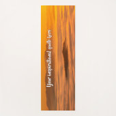 霧のカスタム風景の上にあなたの文字の日の出 ヨガマット (正面)