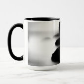 霧のコーヒーカップのオレゴンの海岸Brookings マグカップ (左)