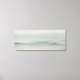 霧のトスカーナのパステル朝 キャンバスプリント