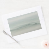 霧のトスカーナのパステル朝 長方形シール (封筒)