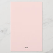 霧のバラ無地の色 便箋 (裏面)