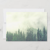 霧のパインズウォーター素朴カラーメリークリスマス シーズンカード (裏面)