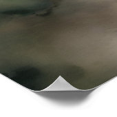 霧のピークを介して旅：水彩の冒険 ポスター (角)