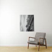 霧のマツ森林の大きい木 タペストリー (インサイチュ)