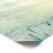 霧のムースシルエットウォーター絵画の色 ポスター (角)