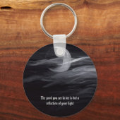 霧のムーンキーチェーン反射 キーホルダー (正面)