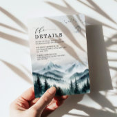 霧のムーン山林結婚の詳細 エンクロージャーカード