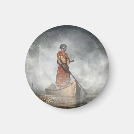 霧のメイド マグネット (正面)