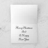 霧のメリークリスマスの白鳥 シーズンカード (内部)