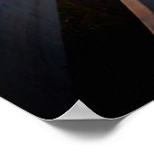 霧のモーニングファーム |日の出のフェンス ポスター (角)