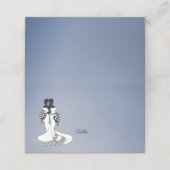 霧のレエレガントズビアン。結婚座席表 プレイスカード (外部開封)