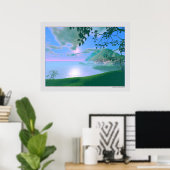 霧の上昇 ポスター (ホームオフィス)