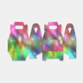 霧の下に溝のある華やかなピンクの緑のテクスチャ フェイバーボックス (折り畳みなし)