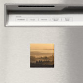 霧の丘の風景転が上の日の出 マグネット (インサイチュ (食洗機))