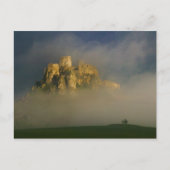 霧の中でスピスキーは急いだ、スロバキア2 ポストカード (正面)