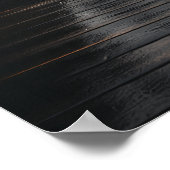 霧の中で黒と白のブルックリン橋 ポスター (角)