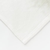 霧の中にいる馬 フリースブランケット (角)