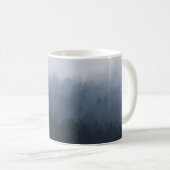霧の中に森がある山 コーヒーマグカップ (正面右)