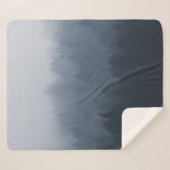 霧の中に森がある山 シェルパブランケット (正面(横))