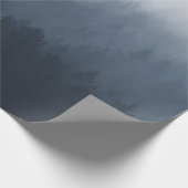 霧の中に森がある山 ラッピングペーパー (角)