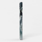 霧の中のオオカミの満月 |名前の追加 Case-Mate iPhoneケース (裏面/右)