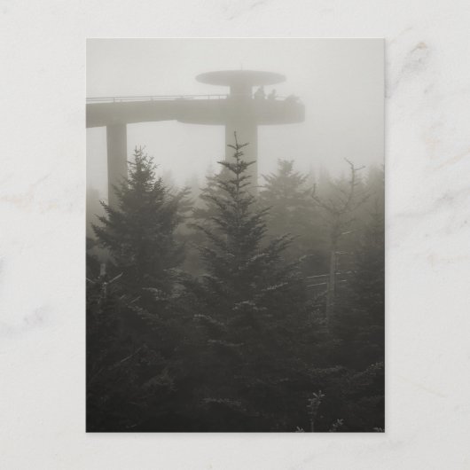 霧の中のクリンマンズドーム – GSMNP - ポストカード (正面)