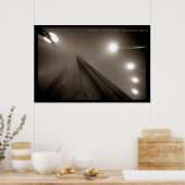 霧の中のゴールデンゲートブリッジ#5 ポスター (キッチン)