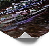 霧の中のジヴェルニーの近くのセーヌ川の腕 ポスター (角)