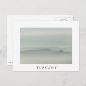 霧の中のトスカーナのパステルの朝 ポストカード (正面/裏面)