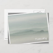 霧の中のトスカーナのパステルの朝 ポストカード (正面/裏面)