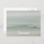 霧の中のトスカーナのパステルの朝 ポストカード (正面/裏面)