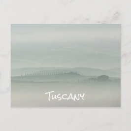 霧の中のトスカーナのパステルの朝 ポストカード