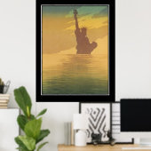 霧の中のニューヨークVintage Poster ポスター (ホームオフィス)