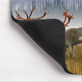 霧の中のハンター（カリボウ） マウスパッド (コーナー)