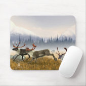 霧の中のハンター（カリボウ） マウスパッド (マウス)