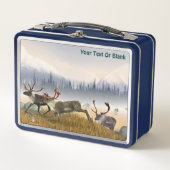 霧の中のハンター（カリボウ） メタルランチボックス (正面)